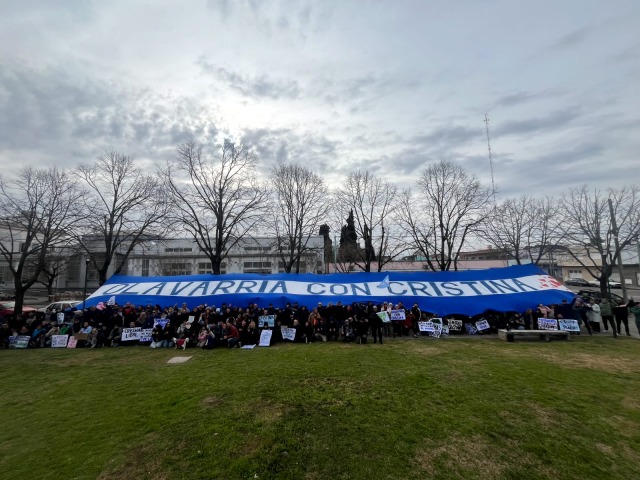 Acto de apoyo a Cristina Fernndez en la Plaza Lpez Camelo